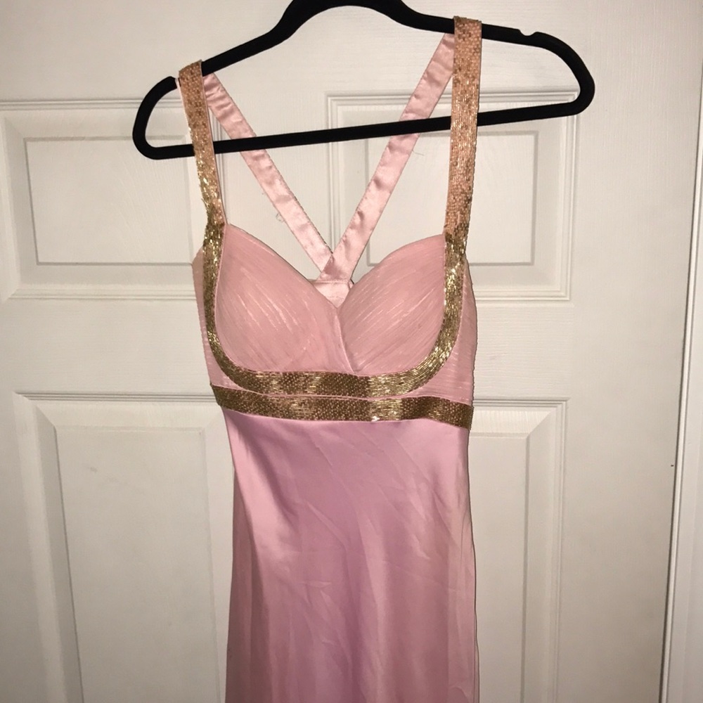 Pink & gold dress